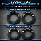 Climate Control Knob Bezels For Years 2014-2024