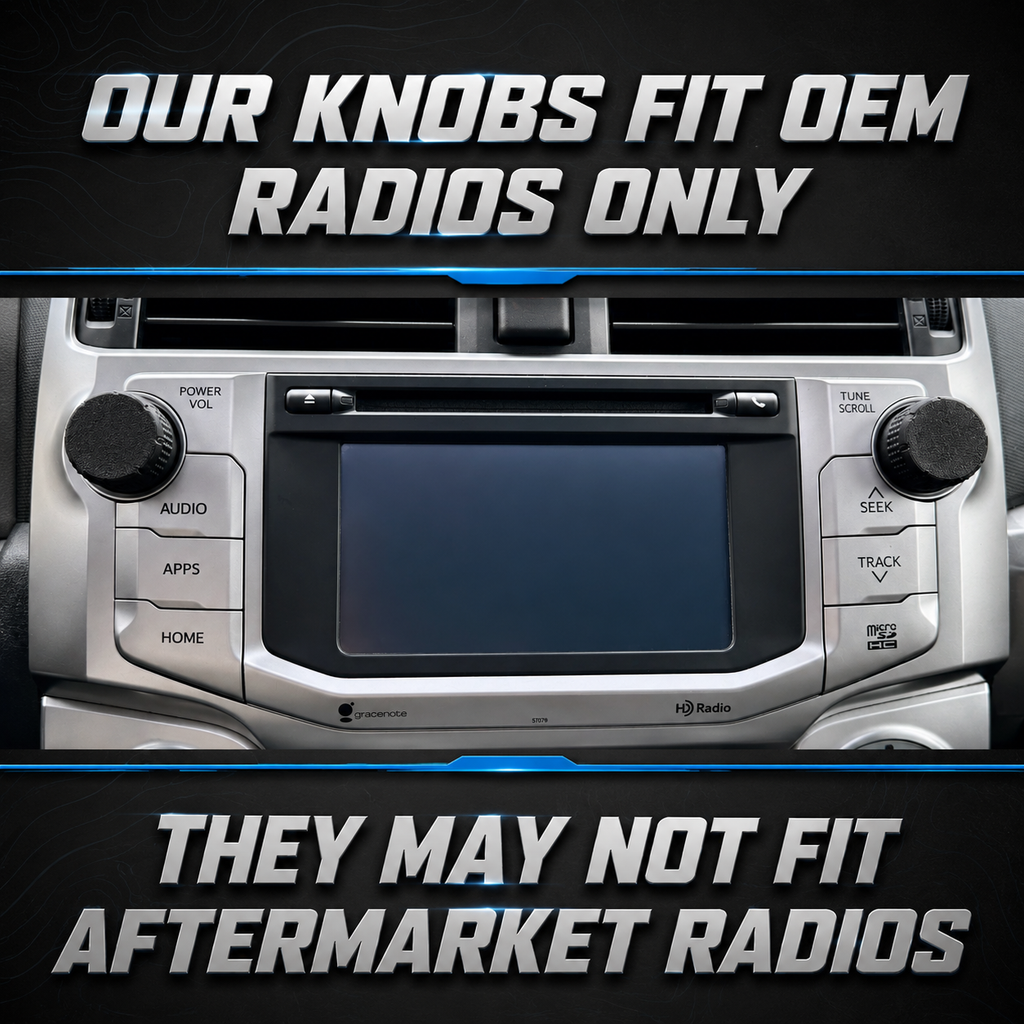 Radio knobs for 2014-2024  5th Generation 4Runner