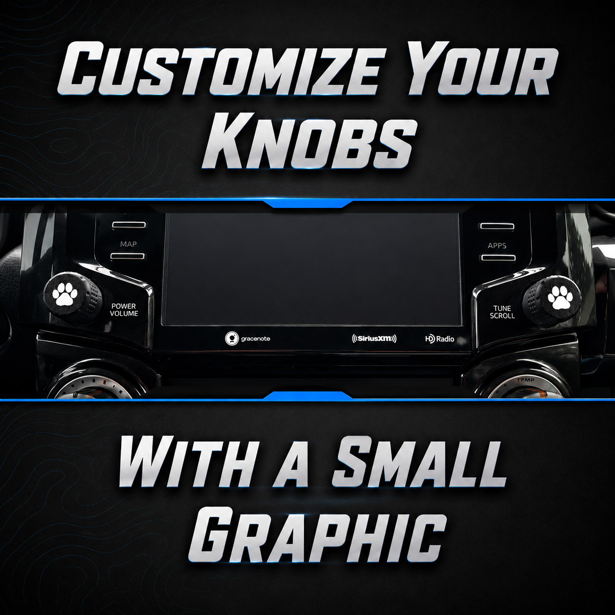 Radio knobs for 2014-2024  5th Generation 4Runner