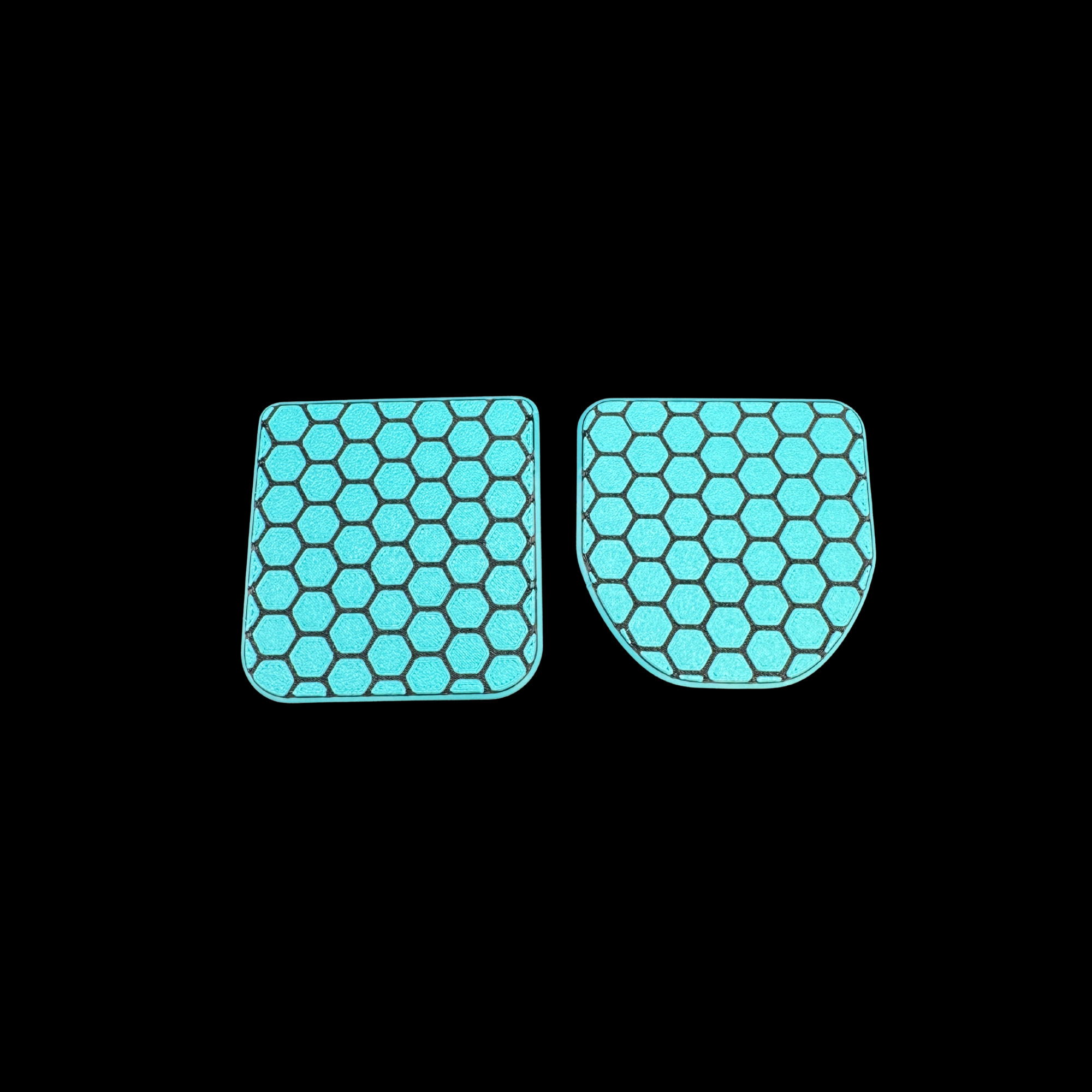 Designer D-ring Accessories - Honeycomb Design. Eliminate dirt buildup and endless cleaning.