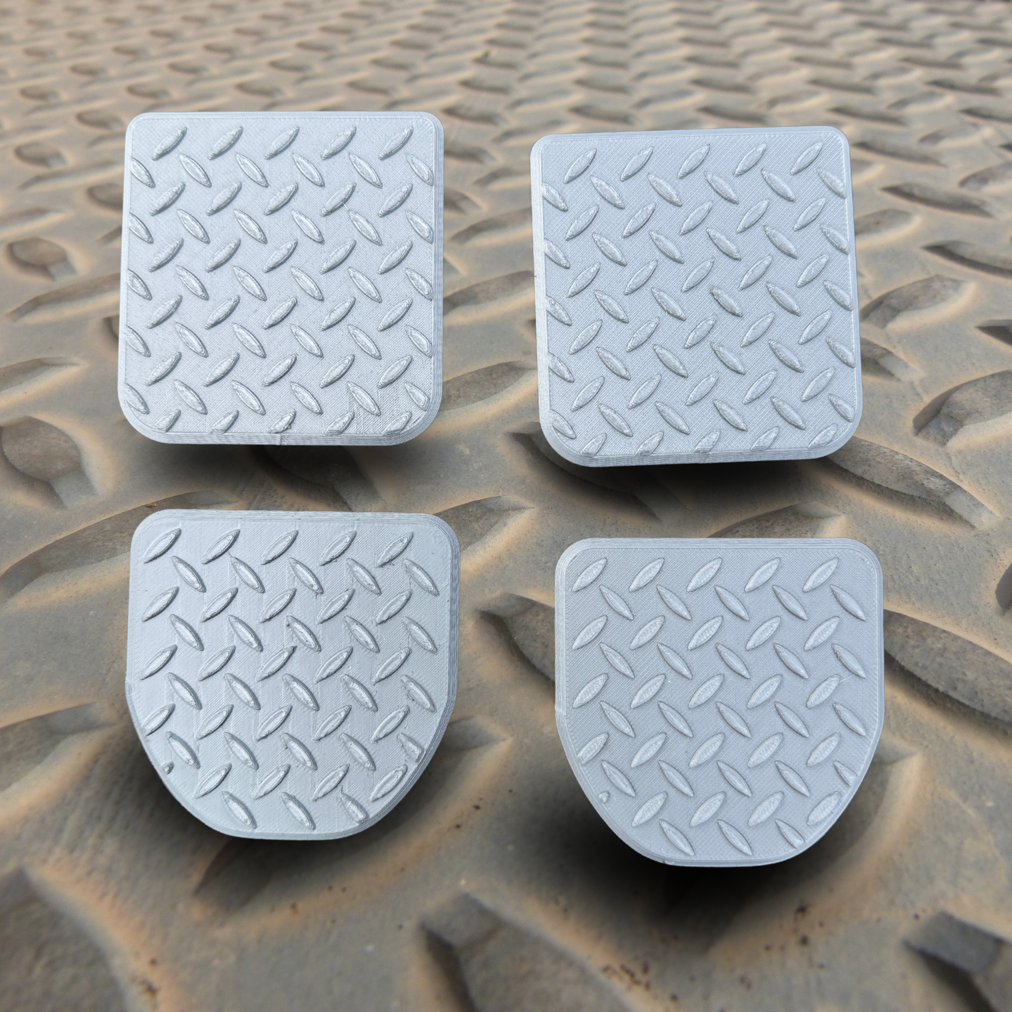 Designer D-ring Accessories - Honeycomb Design. Eliminate dirt buildup and endless cleaning.