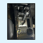 Shows the cup holder liners in the vehicle