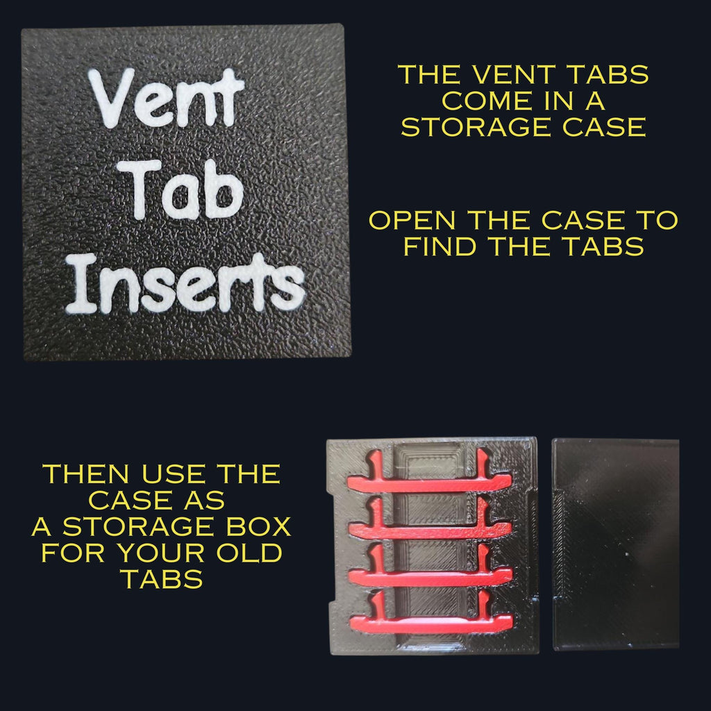 4Runner vent tab insert accessories for 5th gen Toyota. Set of 4 inserts