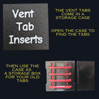 4Runner vent tab insert accessories for 5th gen Toyota. Set of 4 inserts