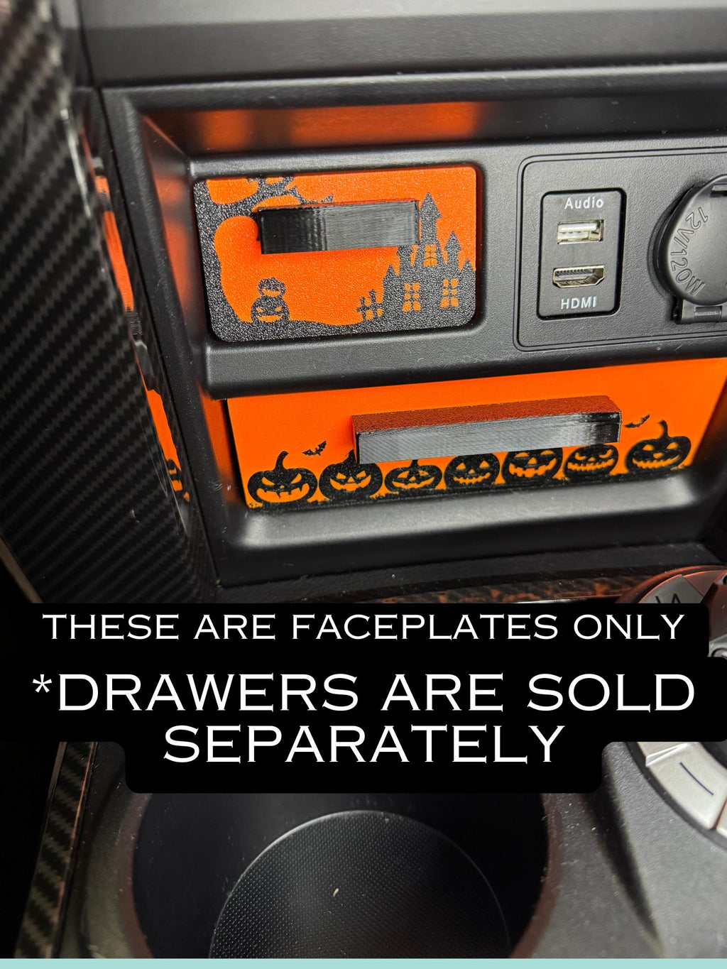 Halloween 4runner drawer faceplate accessory for the changeable drawers. These are only faceplates, drawers are sold separately.