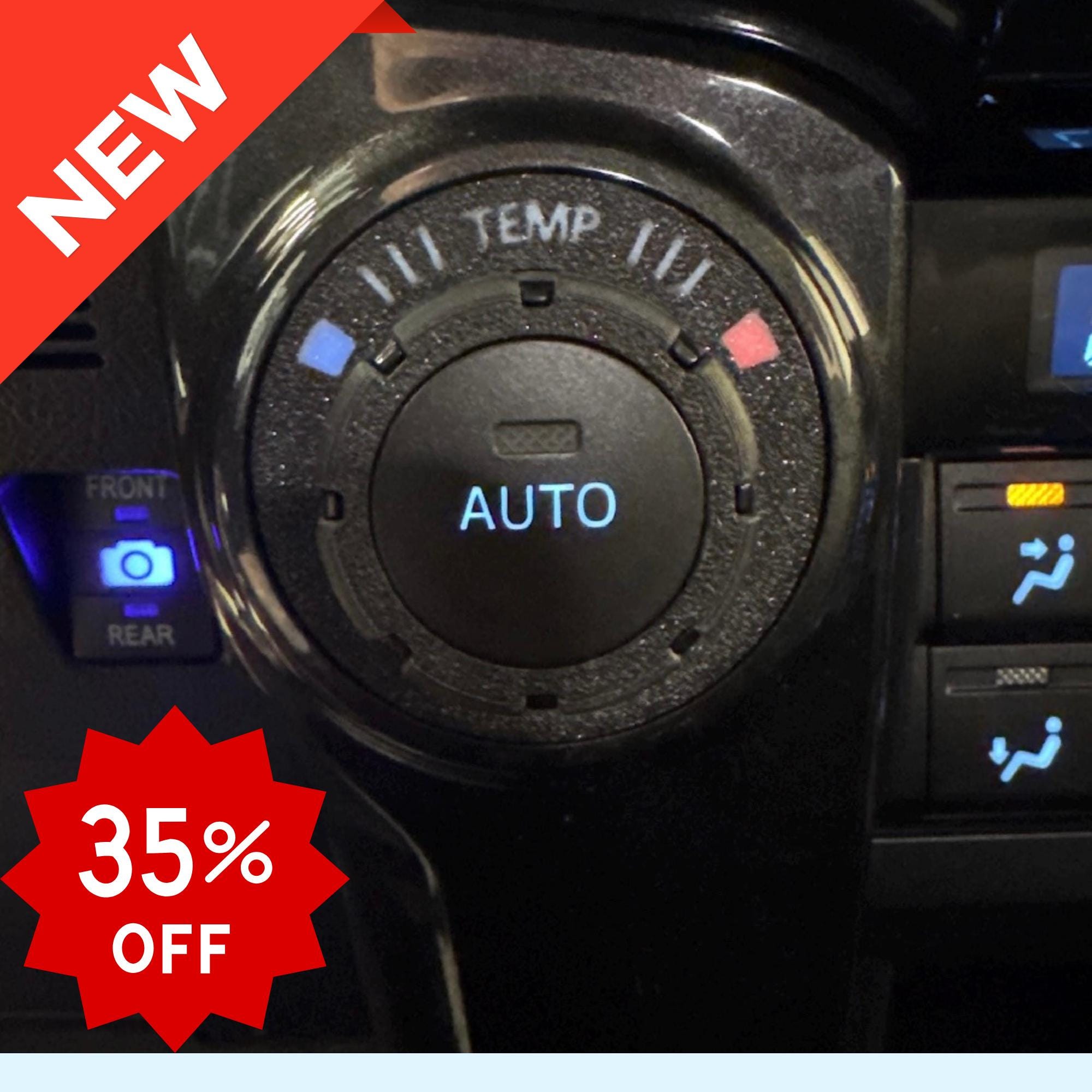 Climate Control Knob Bezels for the 5th Gen Toyota 4Runner 2014-2024