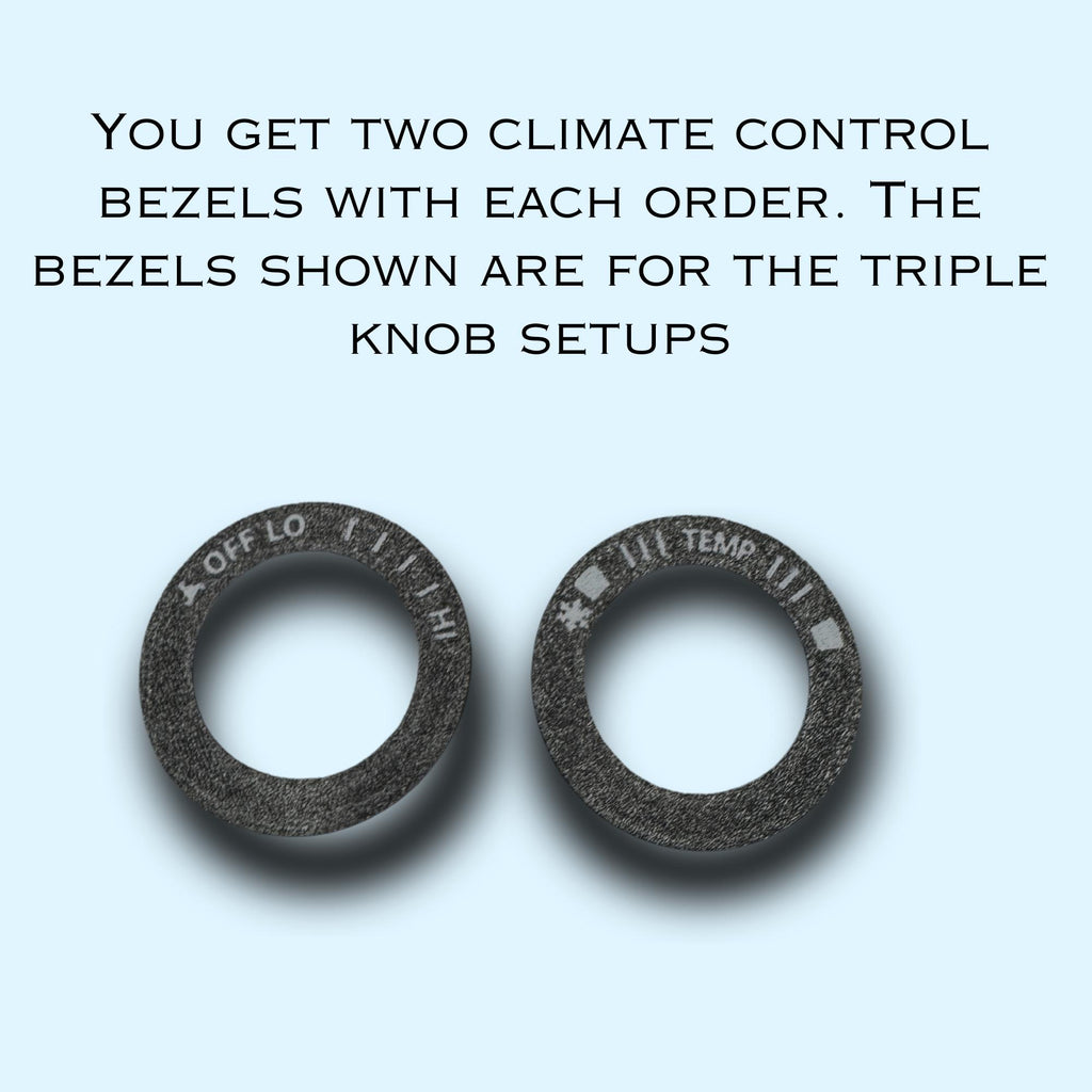 Climate Control Knob Bezels for the 5th Gen Toyota 4Runner 2014-2024
