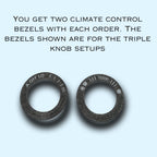 Climate Control Knob Bezels for the 5th Gen Toyota 4Runner 2014-2024