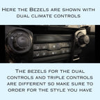 Climate Control Knob Bezels for the 5th Gen Toyota 4Runner 2014-2024